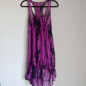 Sheer Purple swim cover up dress